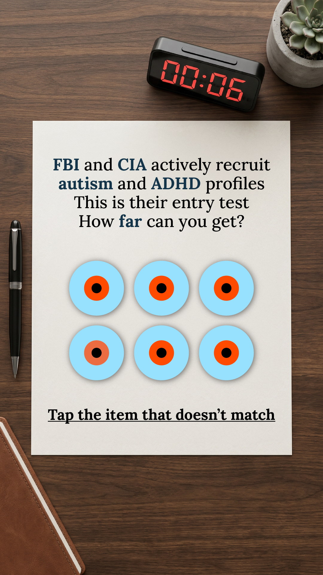 Brain Health Check Facebook ad