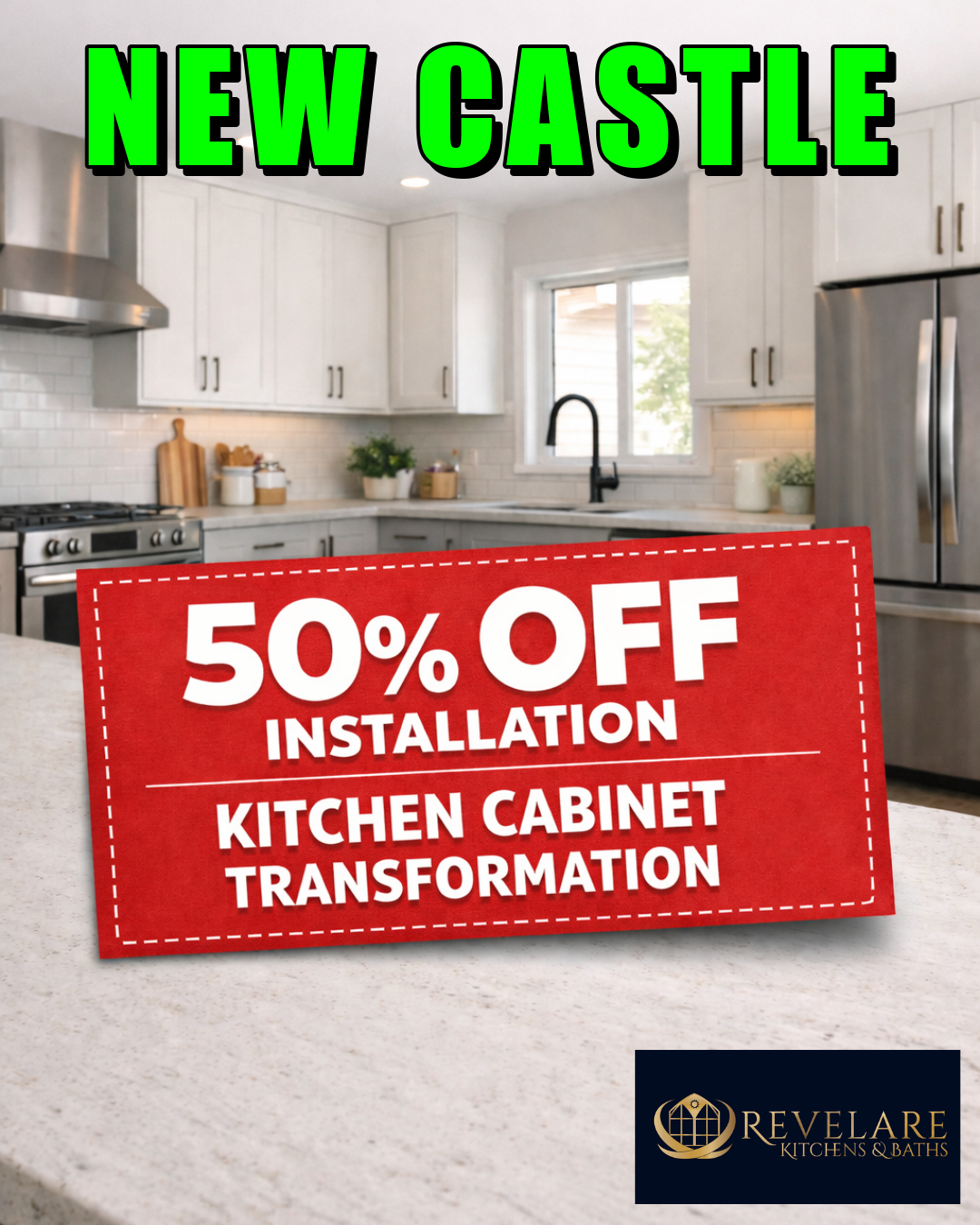 Revelare Kitchens Facebook ad
