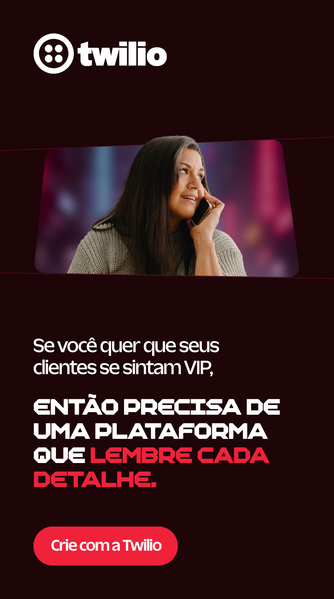 Twilio Facebook ad