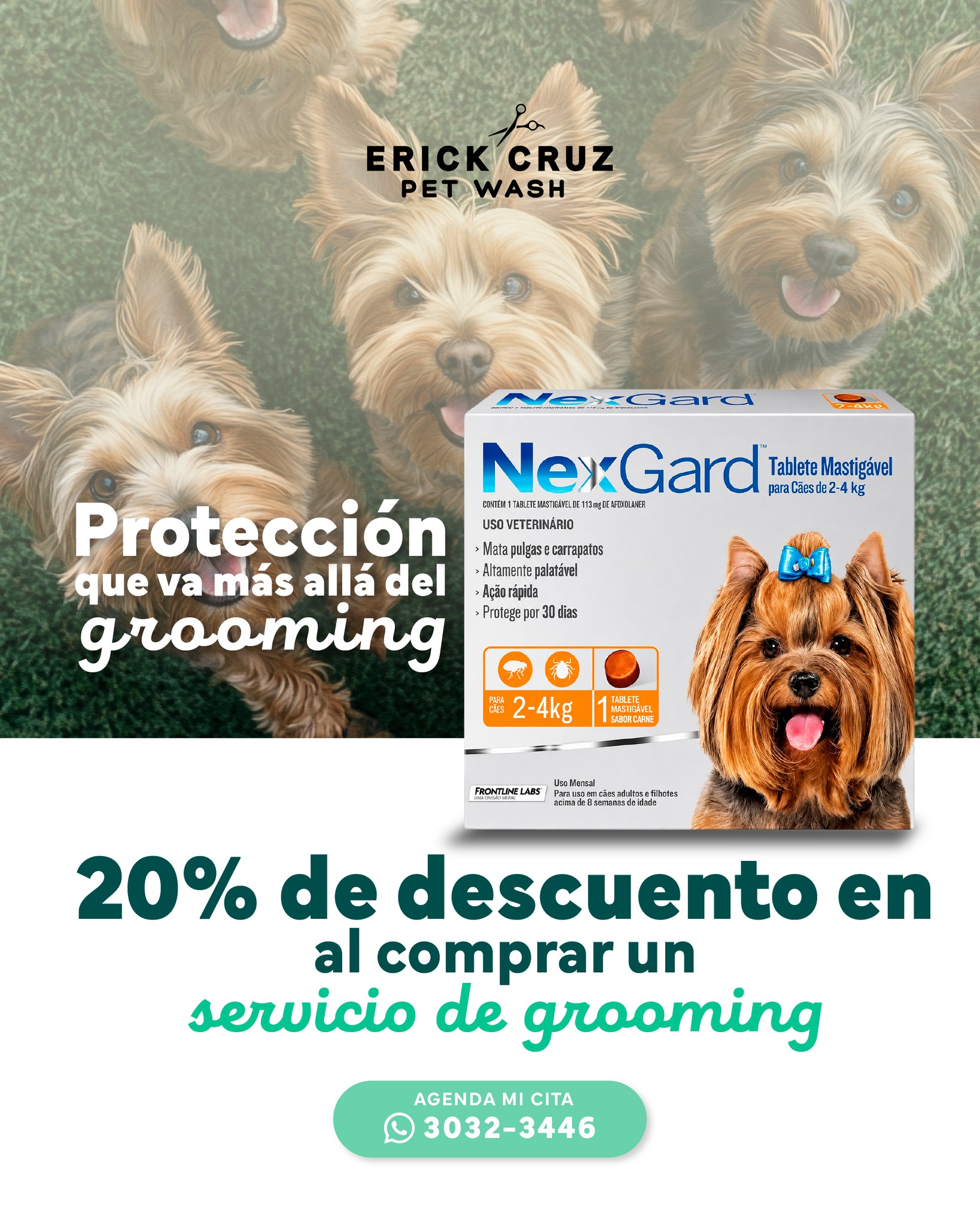 Petwash Facebook ad: Un buen grooming hace que tu mejor amigo…
