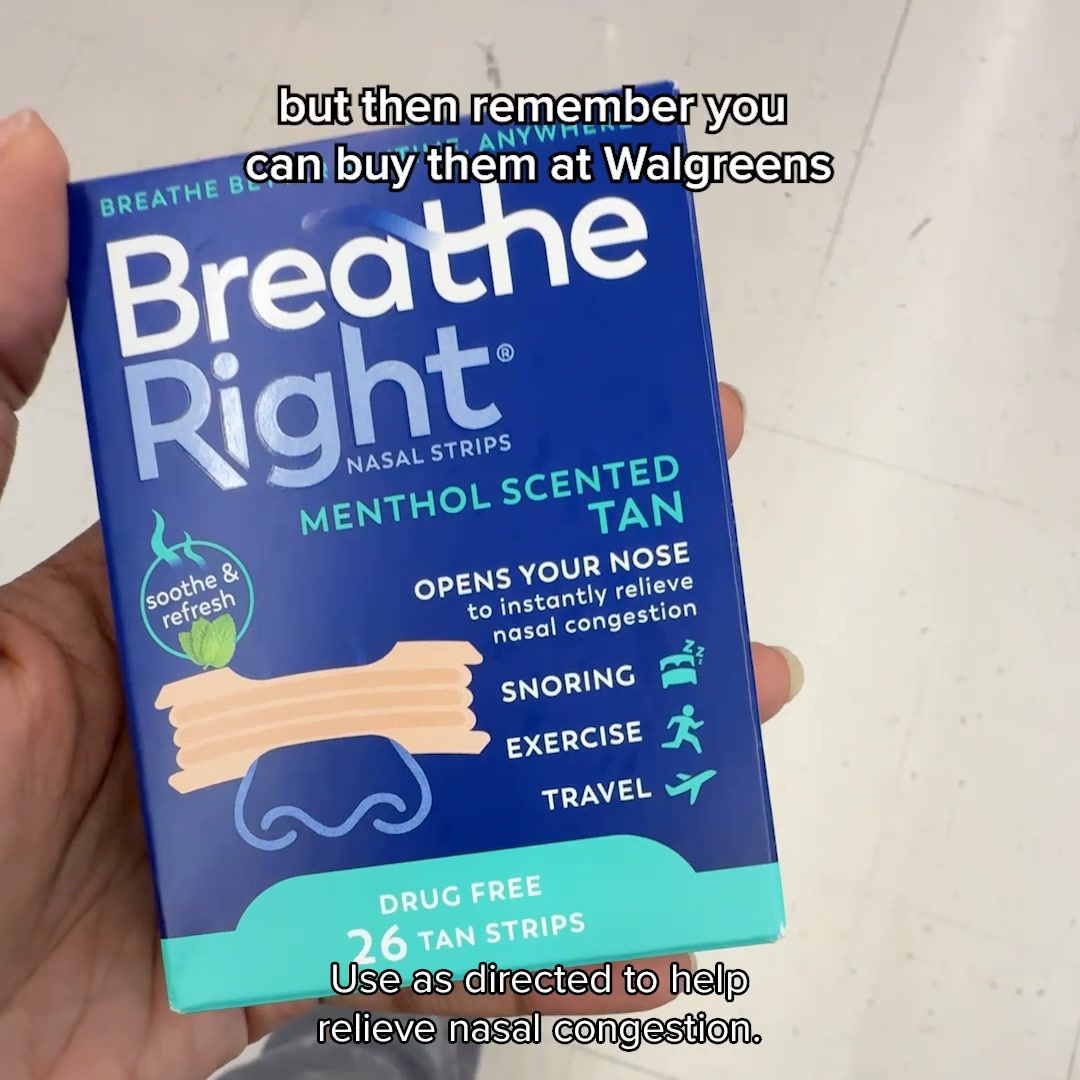 Breathe Right Nasal Strips Facebook ad: Get Nasal Congestion Relief Today