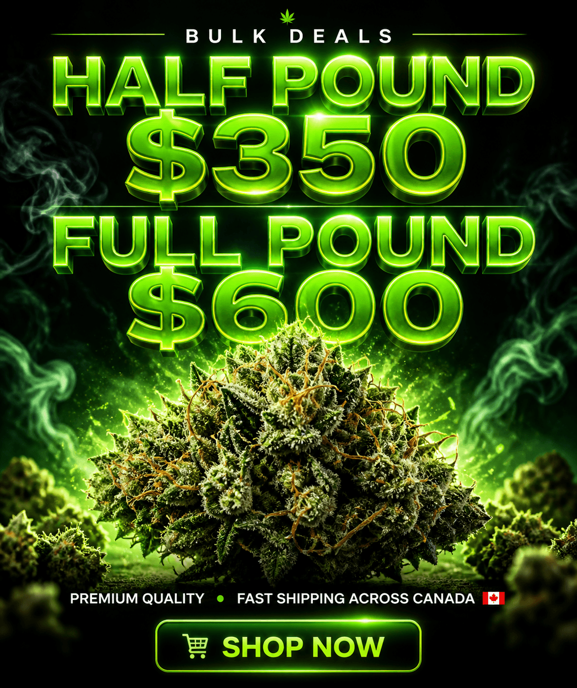 Green Flowers - Canada Facebook ad