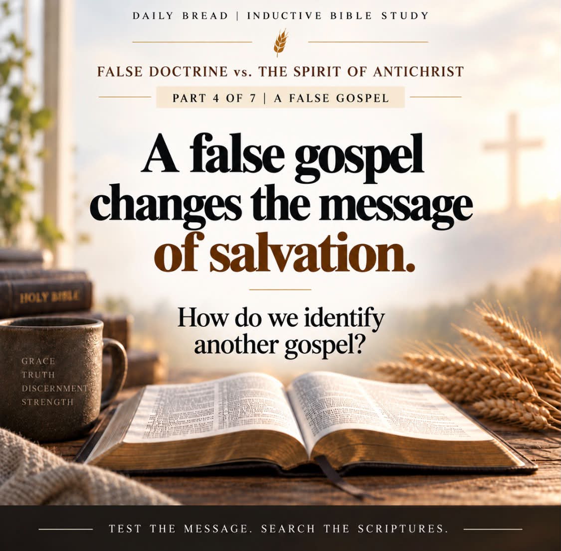 Daily Bread Facebook ad: A FALSE GOSPEL DOES NOT HAVE TO DENY…