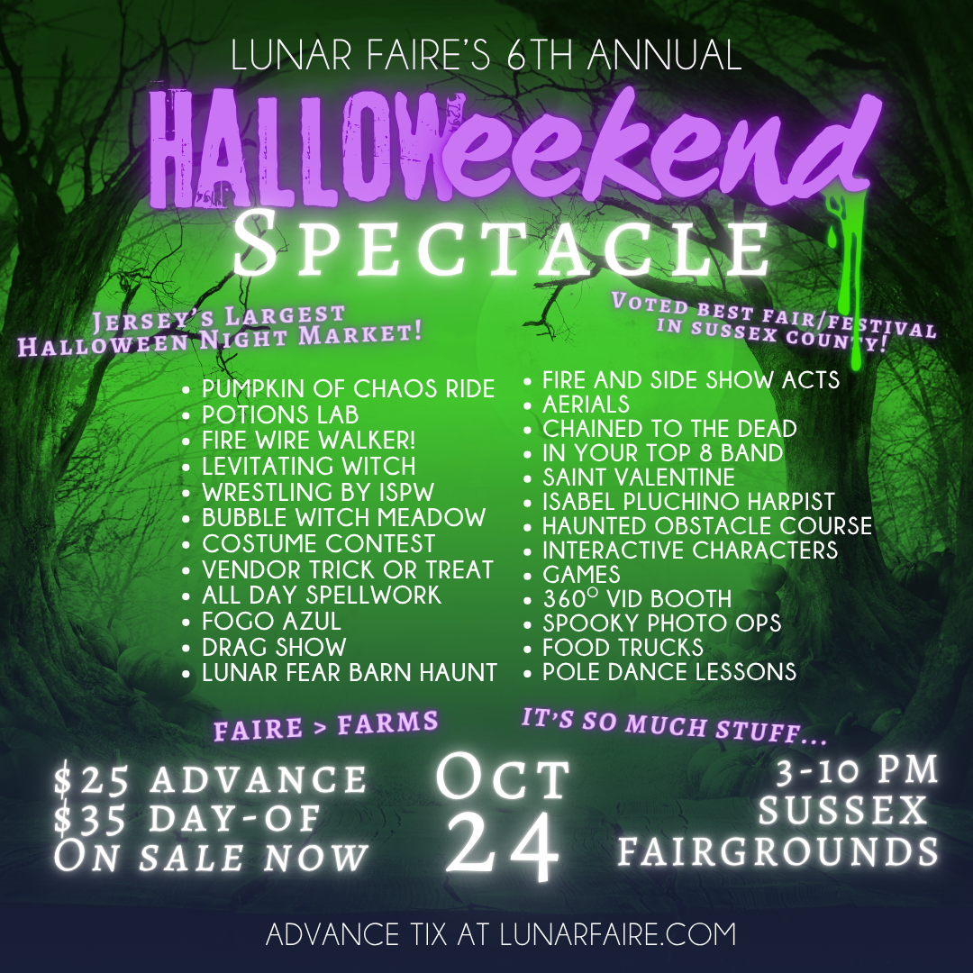 Lunar Faire Facebook ad: Lunar Faire Halloweekend Returns!