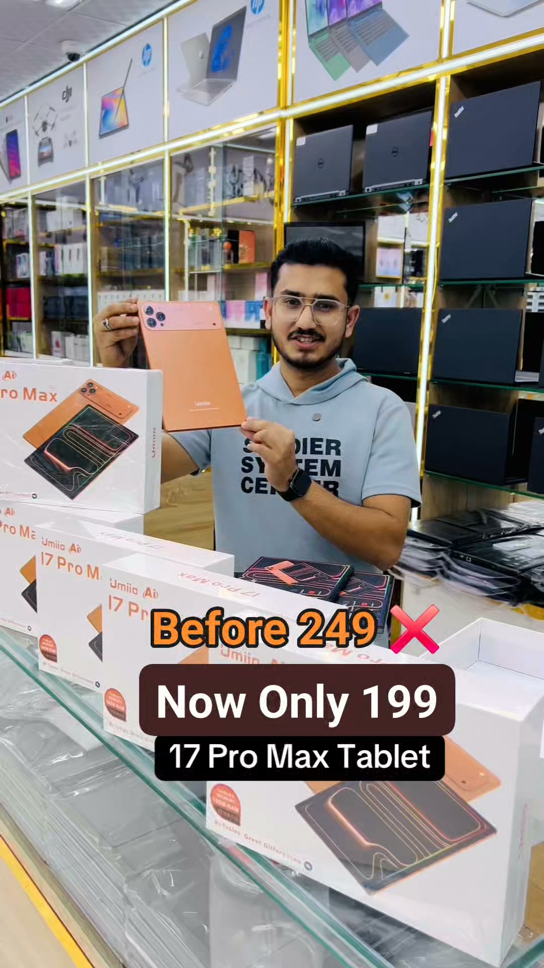 Electronics Deals Facebook ad: NEW ARRIVAL, 17 Pro Tab