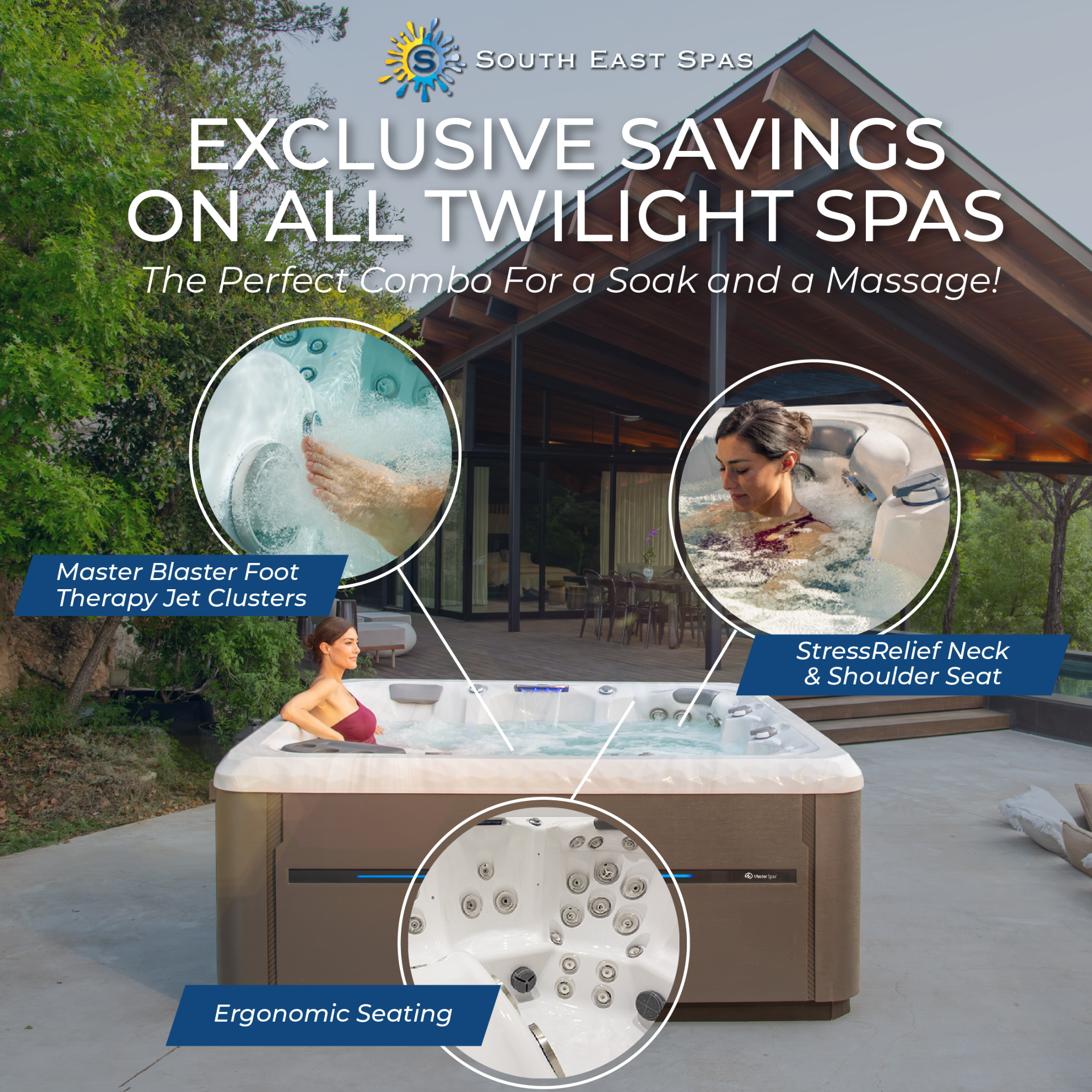 South East Spas Fort Myers Facebook ad: Save BIG On Twilight Spas!