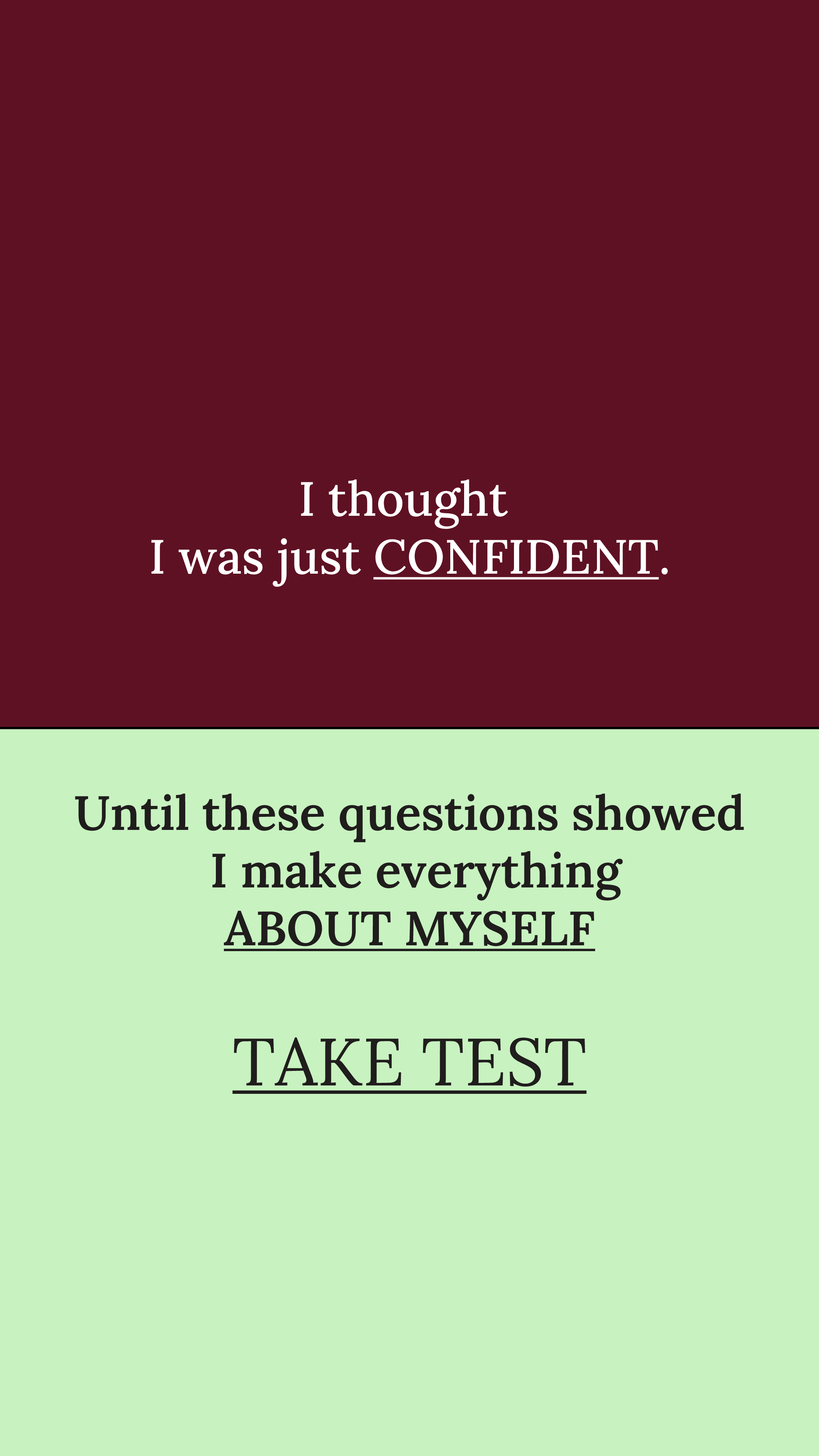 Personality Type Facebook ad
