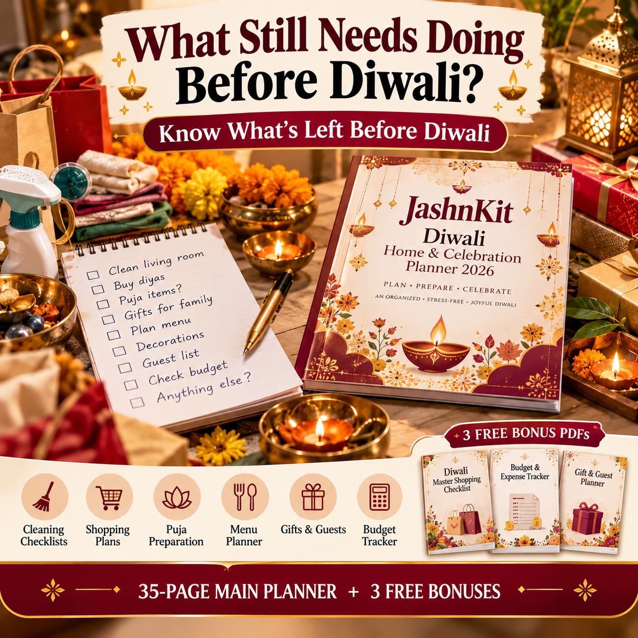 JashnKit Facebook ad: Give Your Diwali Plans One Home