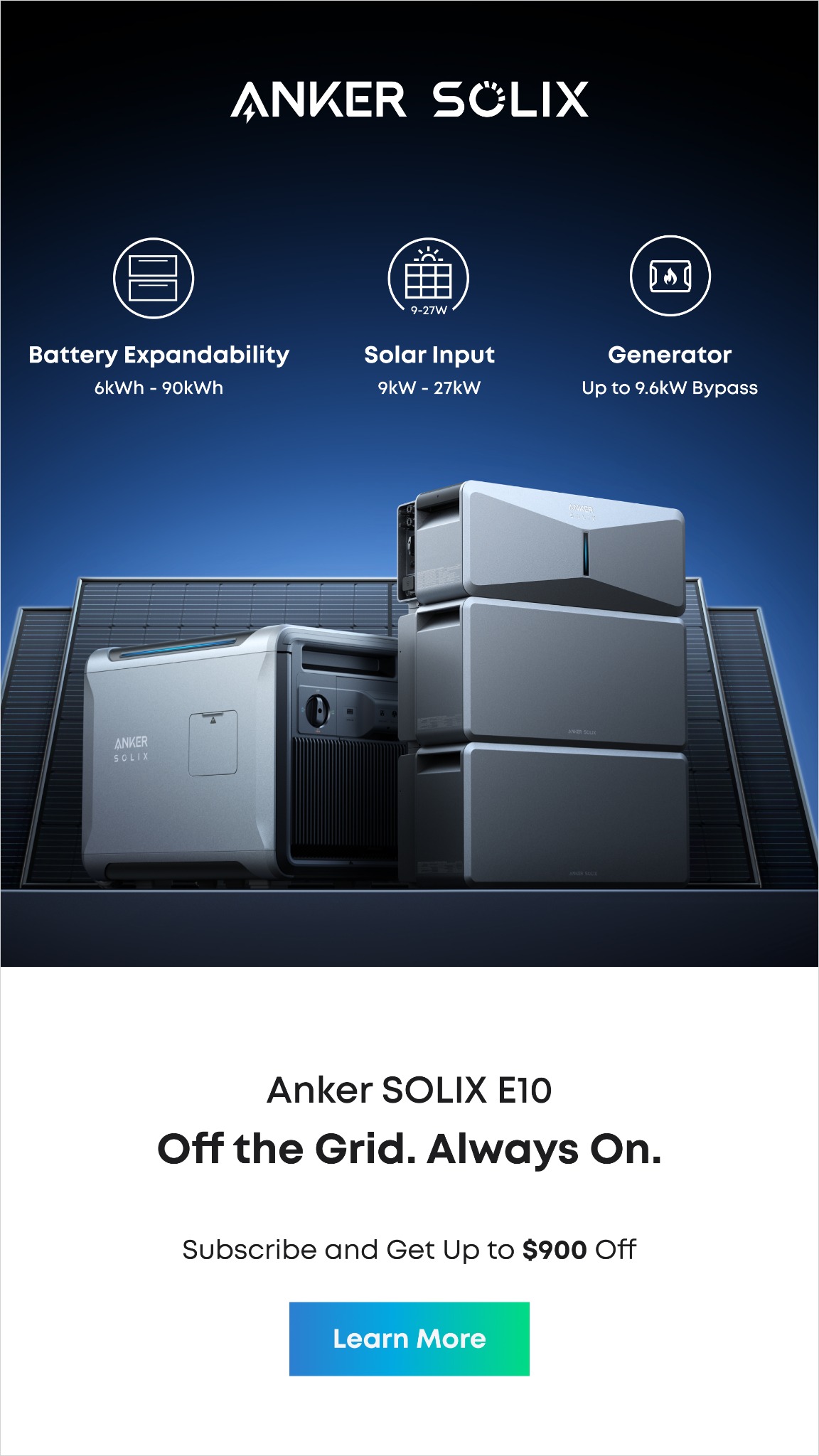 Anker SOLIX Facebook ad