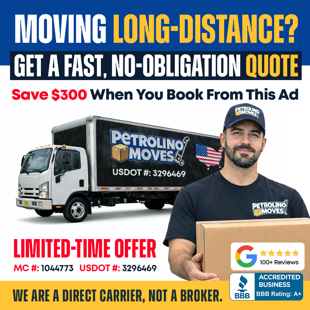 Petrolino Moves Facebook ad: Click Get quote To Get Started!