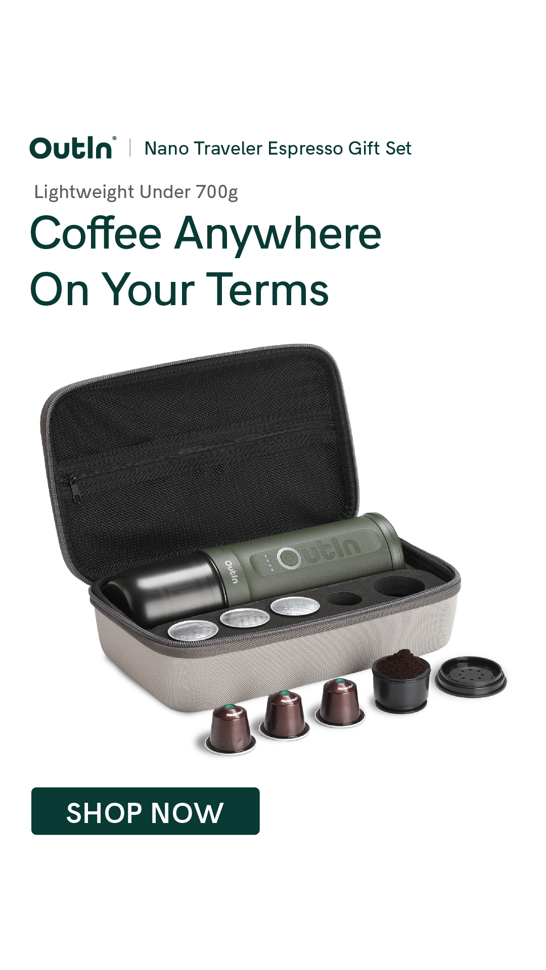 Outin Portable Electric Espresso Machine Facebook ad