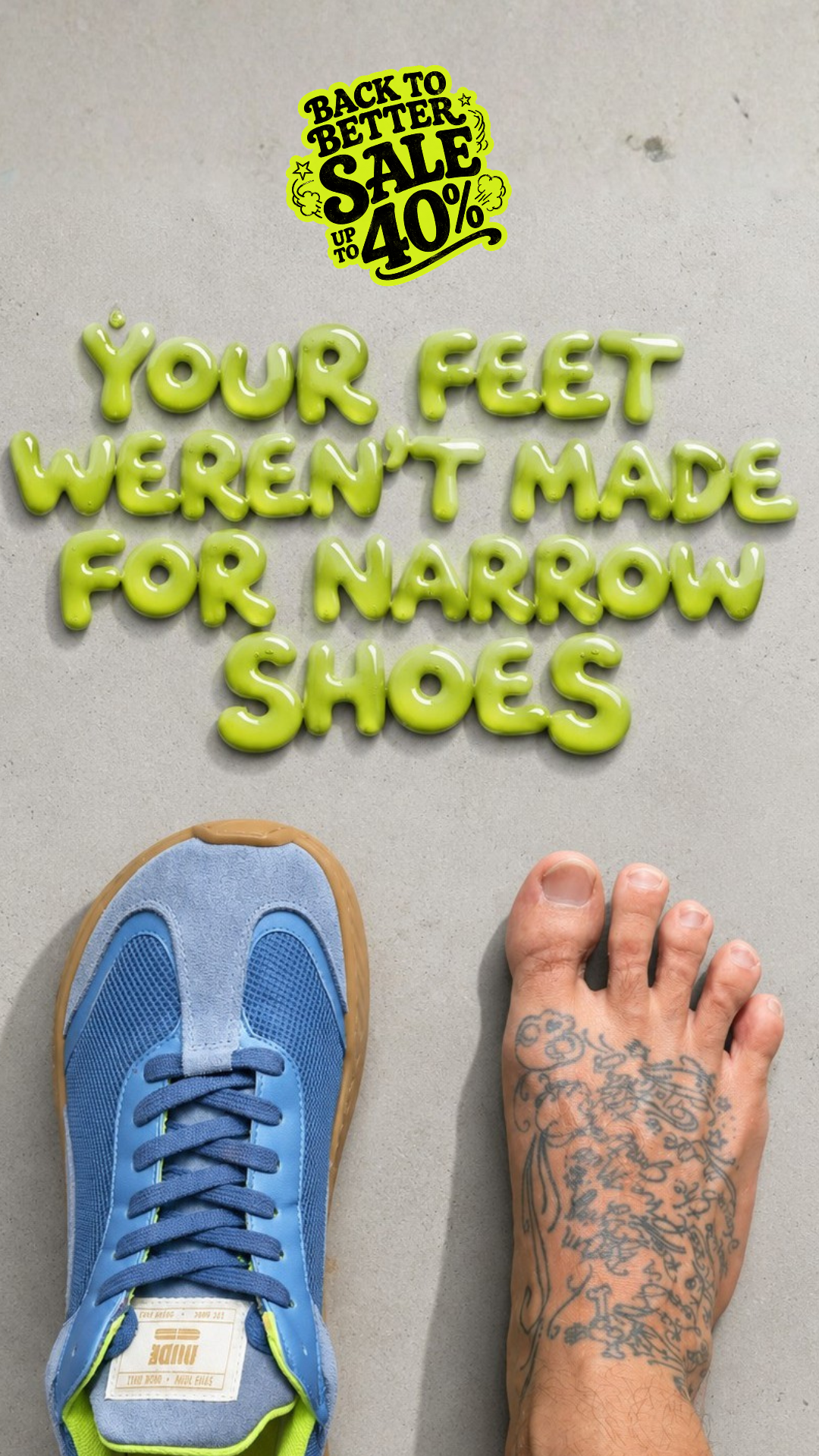 The Nude Foot Facebook ad