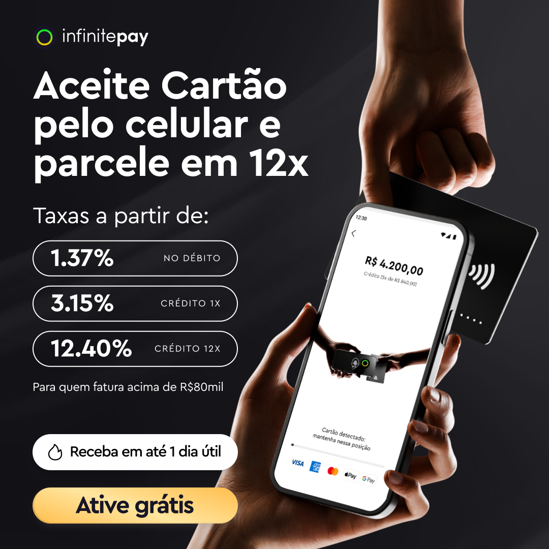 InfinitePay Facebook ad from Oct 20, 2025