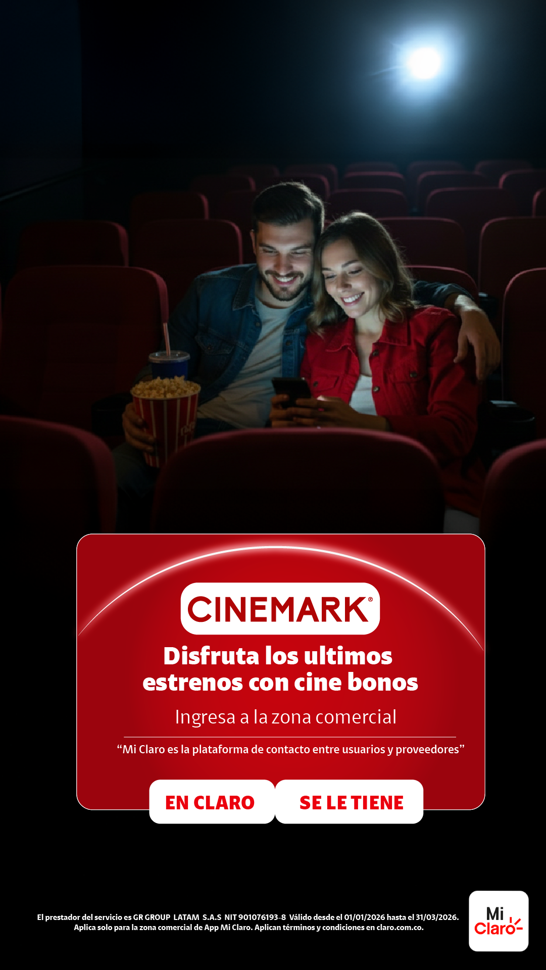 Claro Colombia Facebook ad