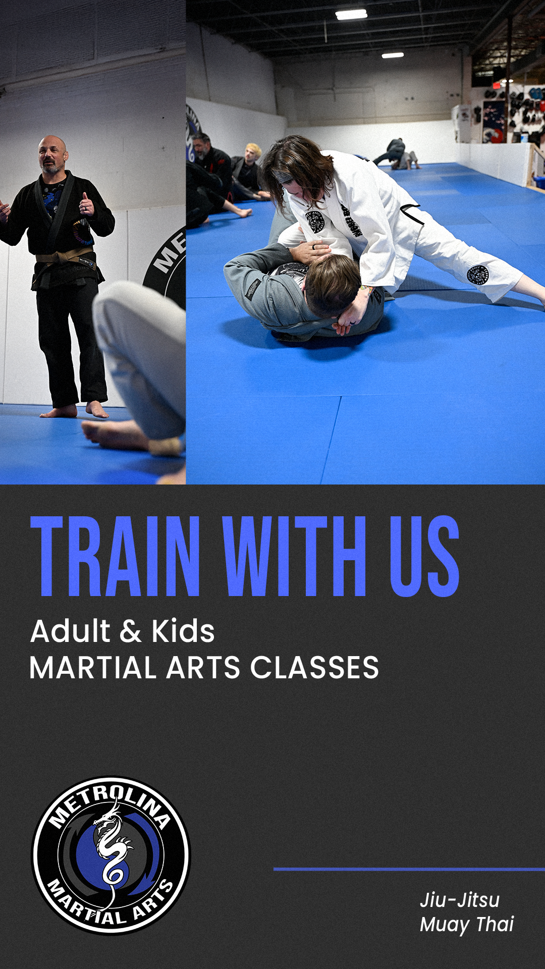 Metrolina Martial Arts Facebook ad from Feb 13, 2026