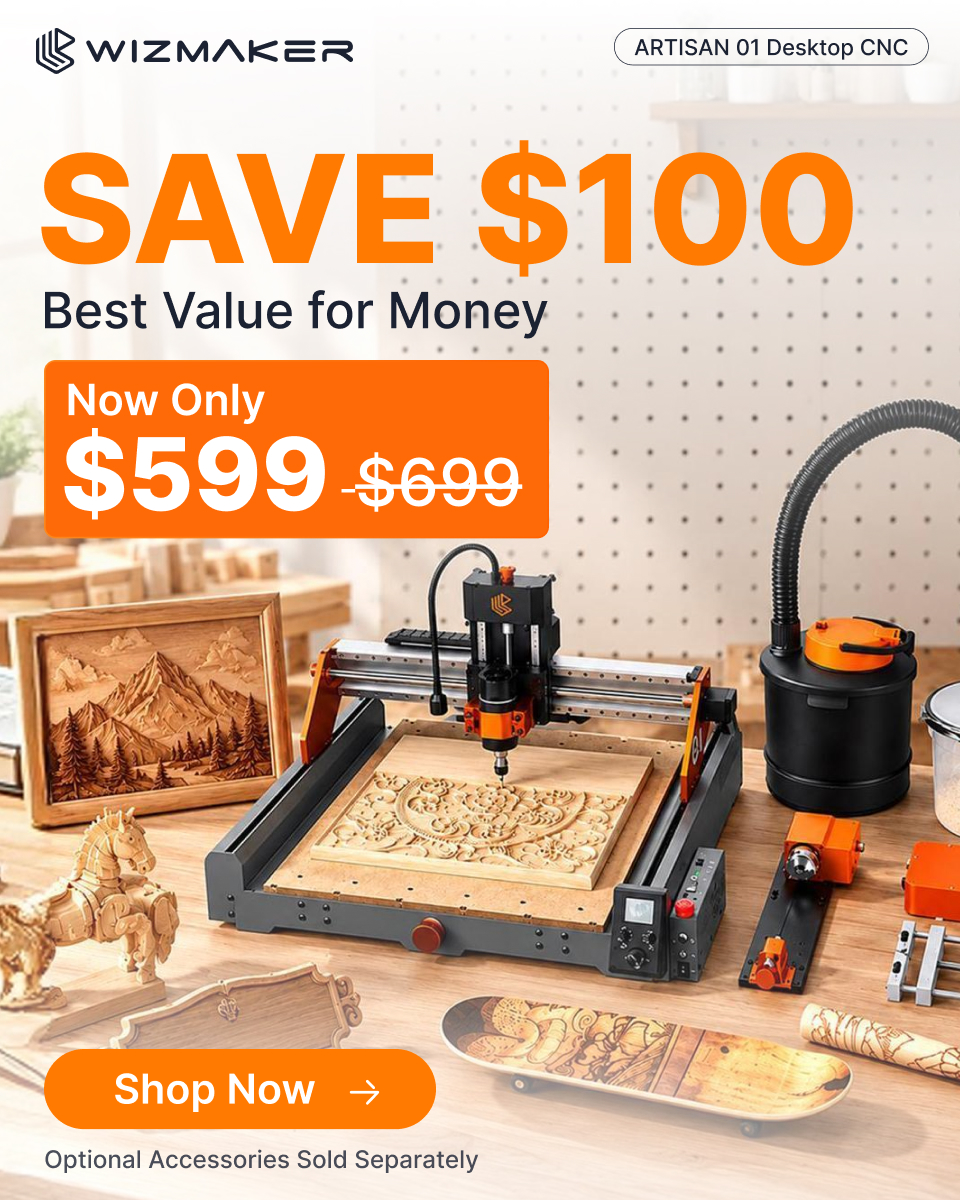 Wizmaker Facebook ad: Save $100 | Now Only $599