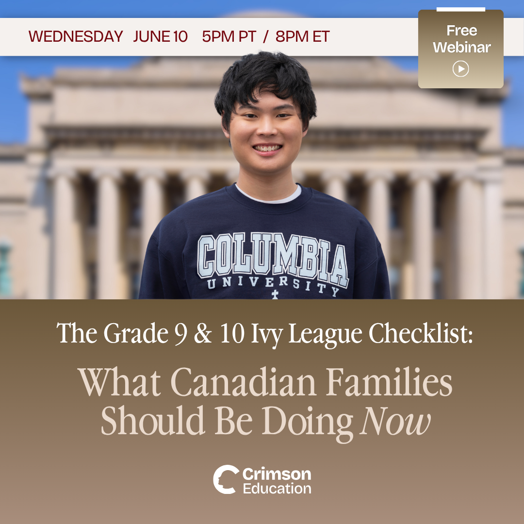 Crimson Education Facebook ad