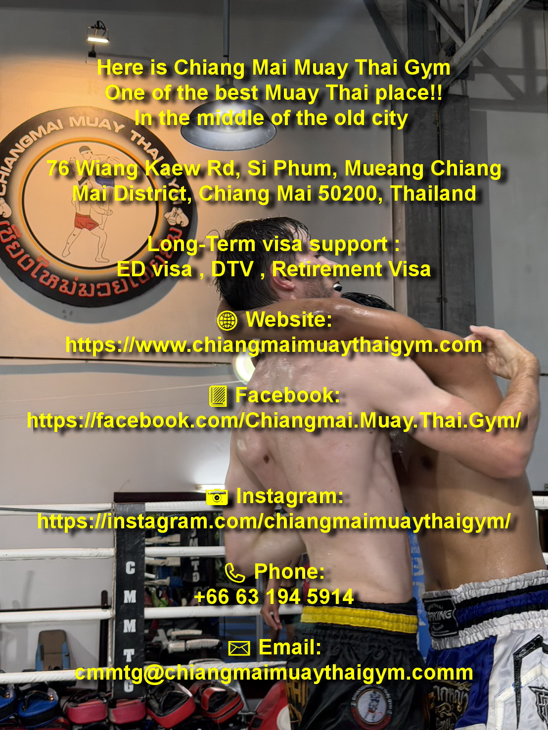 Chiangmai Muay Thai Gym Facebook ad