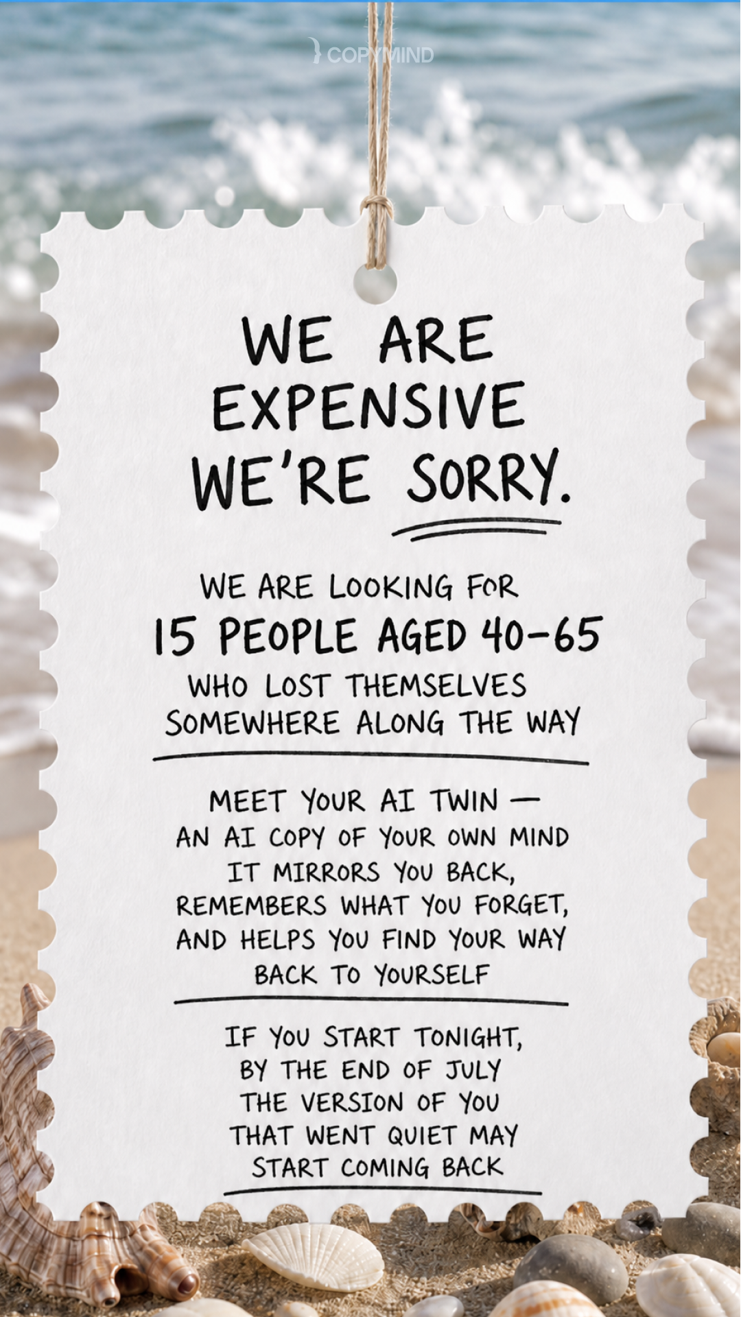 Copymind: AI twin for sel-reflection Facebook ad