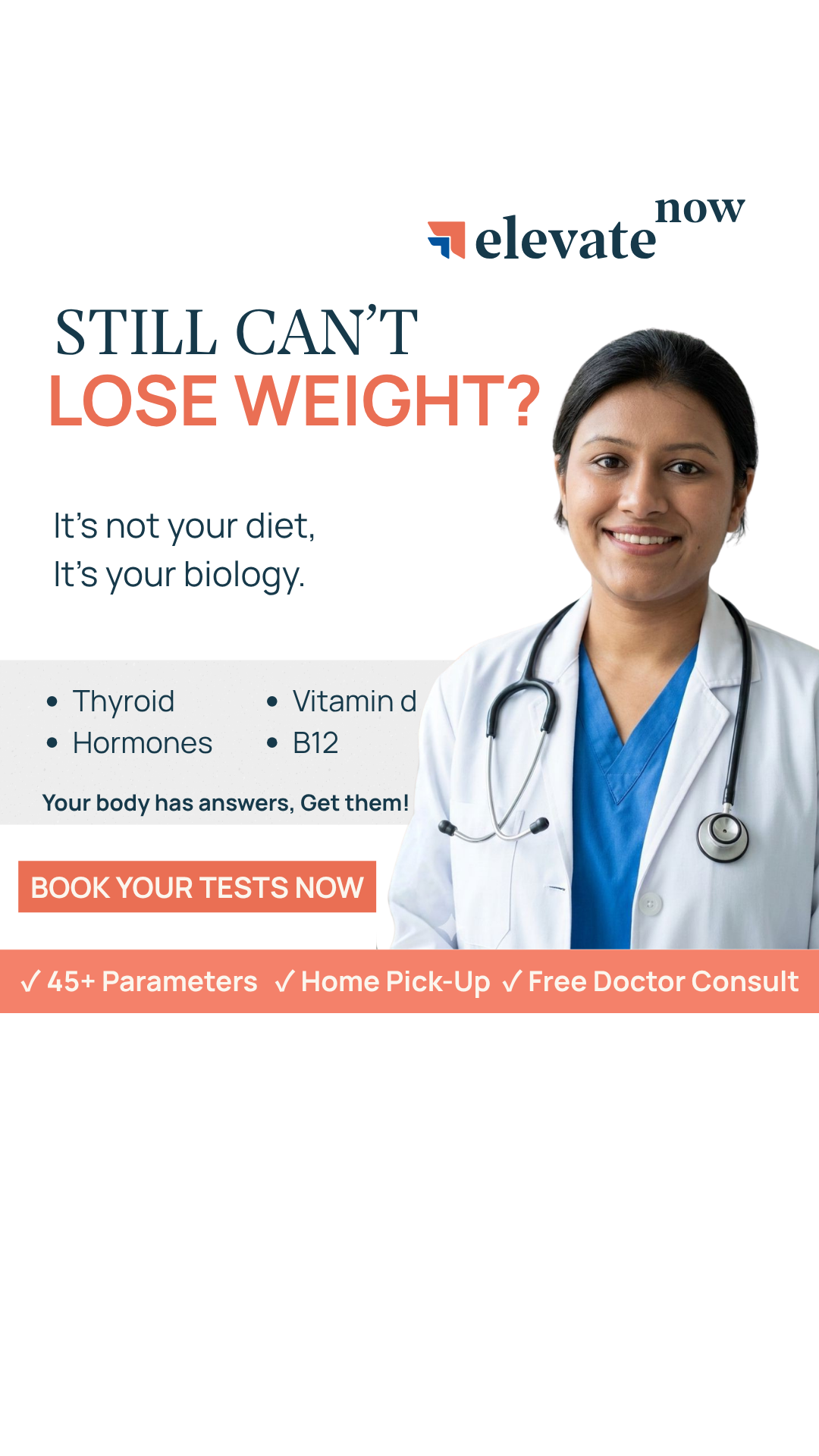 ElevateNow India Facebook ad: 5000+ people have already lost weight with us.