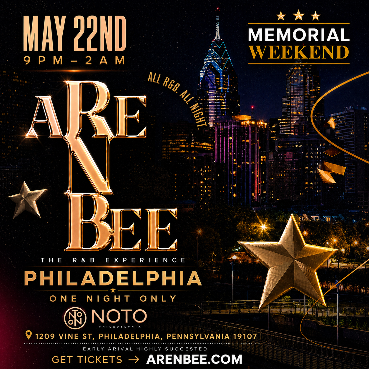ARE N BEE R&B Music Fest Facebook ad