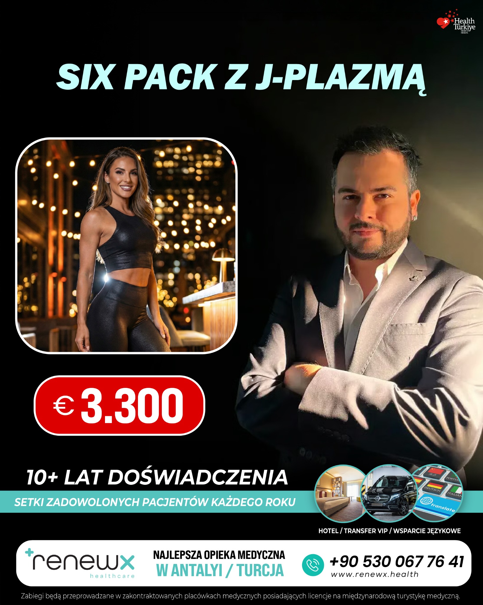 RenewX Health Facebook ad: Najlepsze Usługi Medyczne Turcja / Antalya