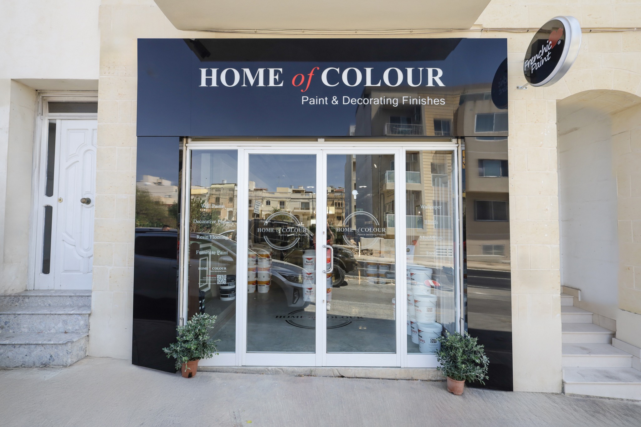 Home of Colour ltd. Facebook ad: Our brand-new Home of Colour showroom in Triq…