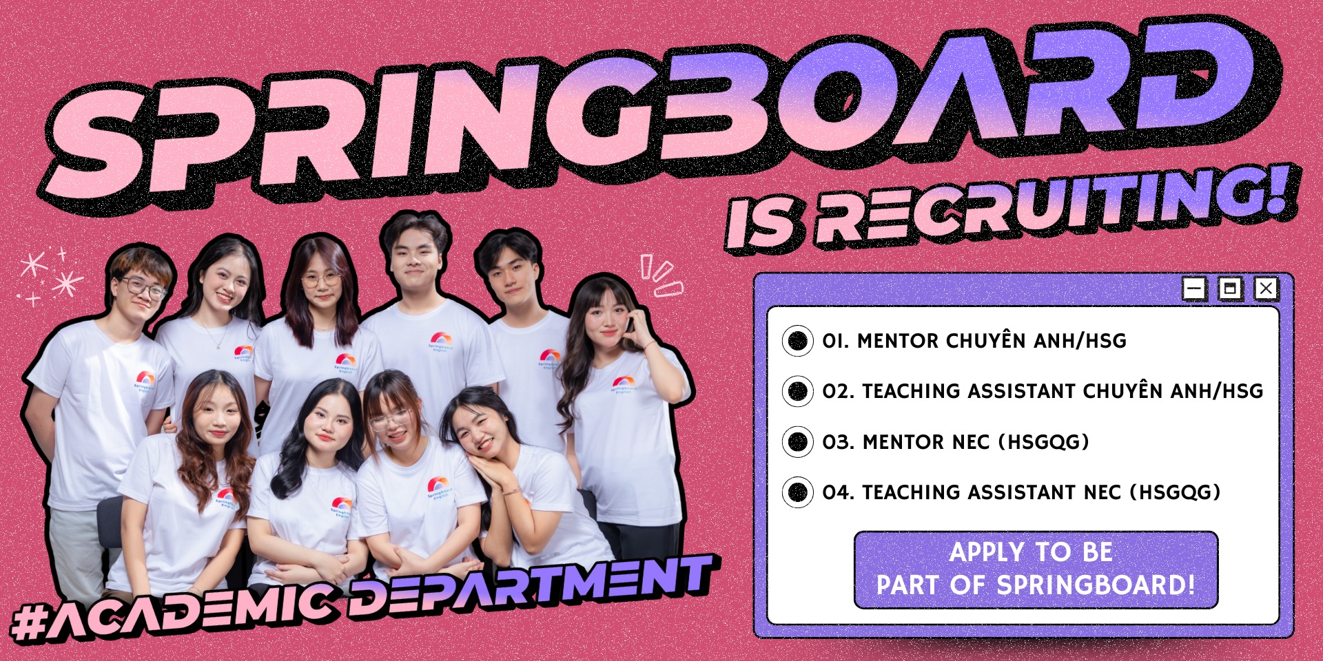 Springboard English - Lớp học nhà Xuân Facebook ad