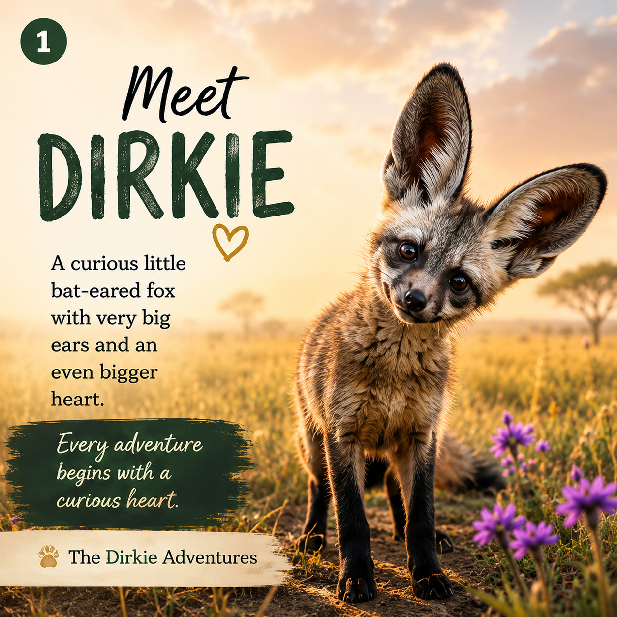 The Dirkie Adventures Facebook ad: Meet Dirkie, A Little Adventure from the African Veld
