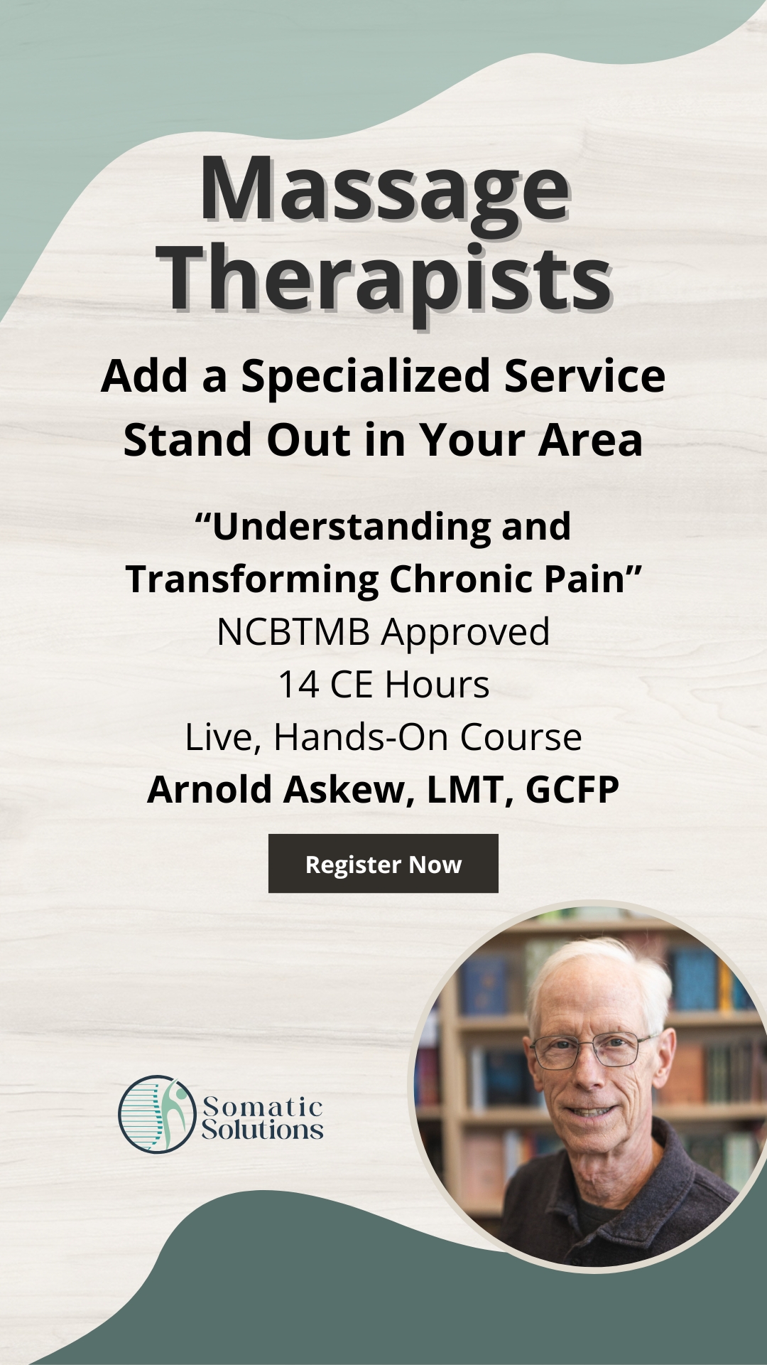 Arnold Askew, LMT, GCFP - Somatic Solutions Facebook ad