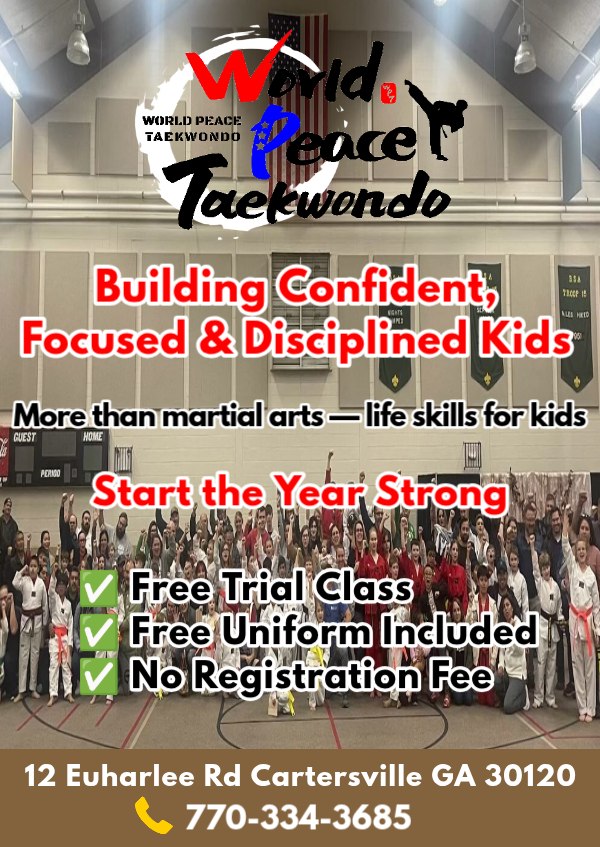 World Peace Taekwondo In Cartersville Facebook ad
