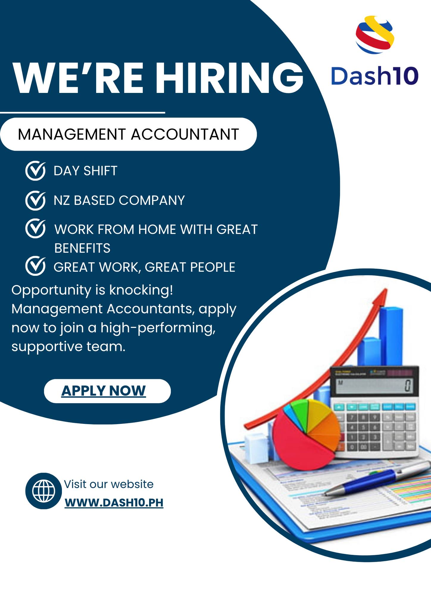 Dash 10 Managed Services Facebook ad: WE ARE HIRING!