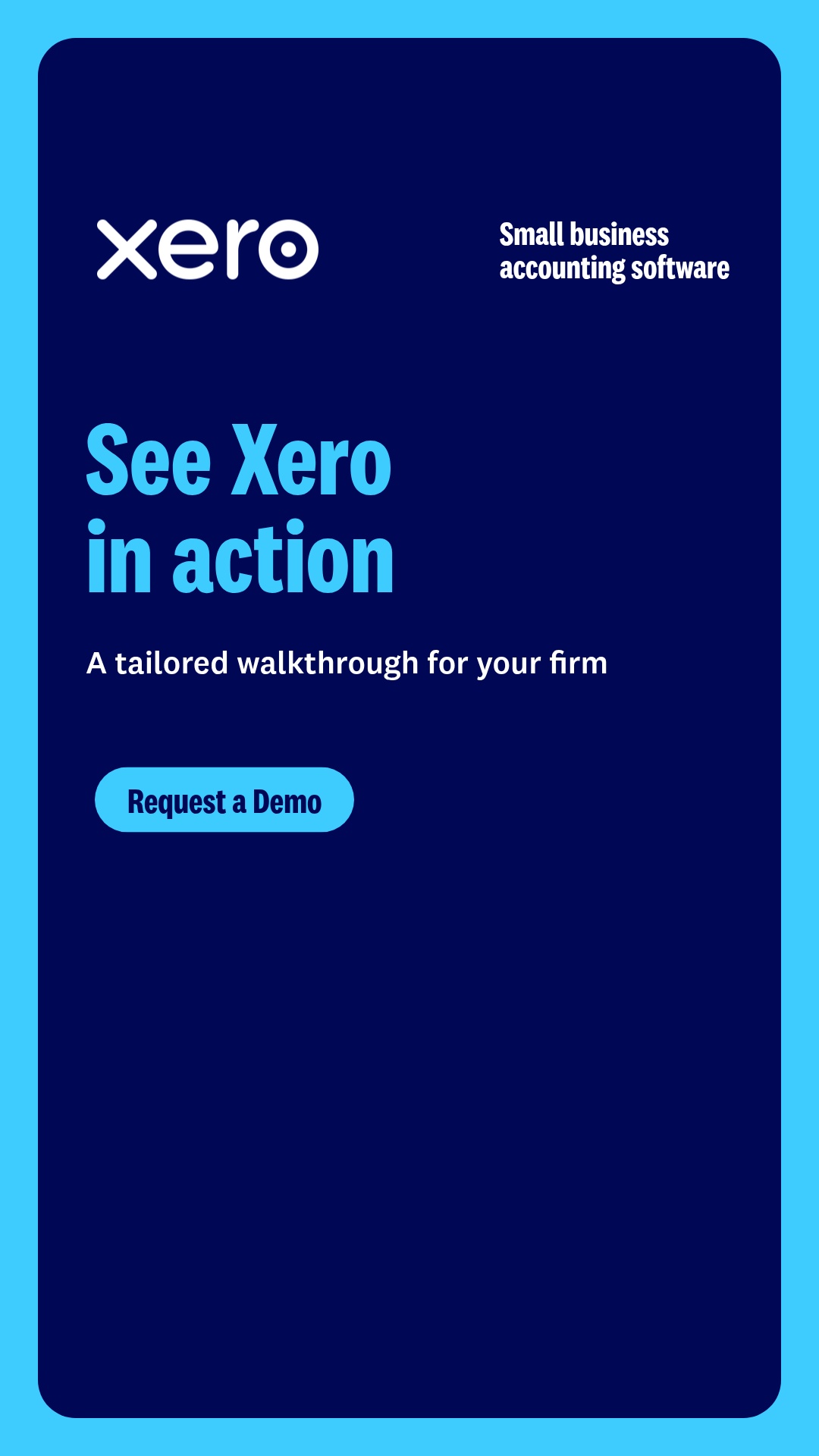 Xero Facebook ad