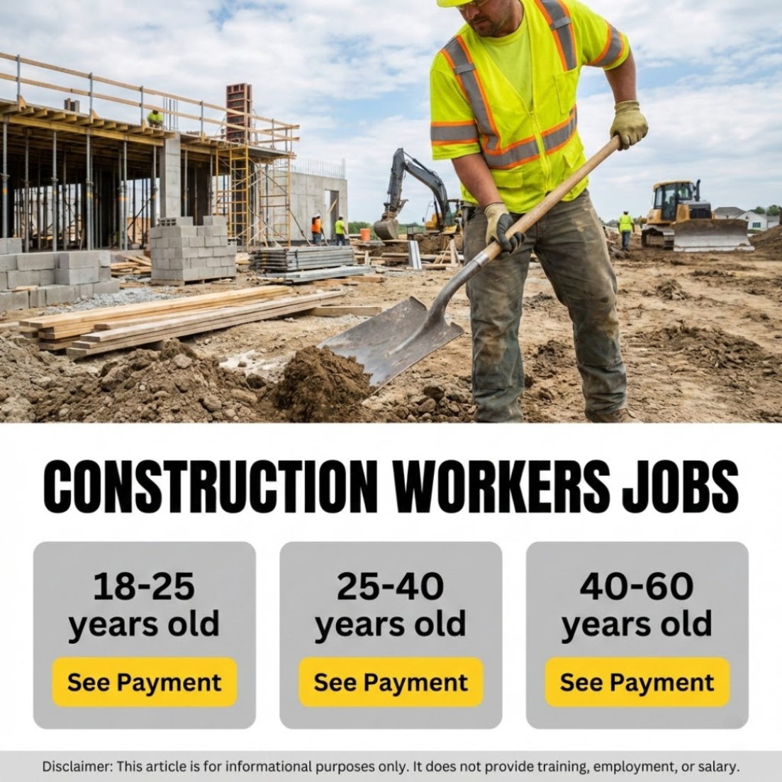 James Walker Facebook ad: Construction Worker Opportunities