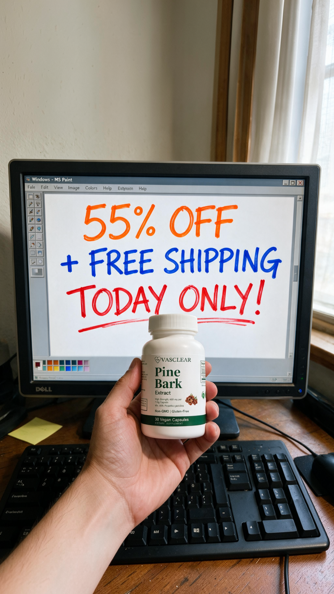 Vasclear Facebook ad: Backed By 160+ Studies. Now Up To 55% Off.