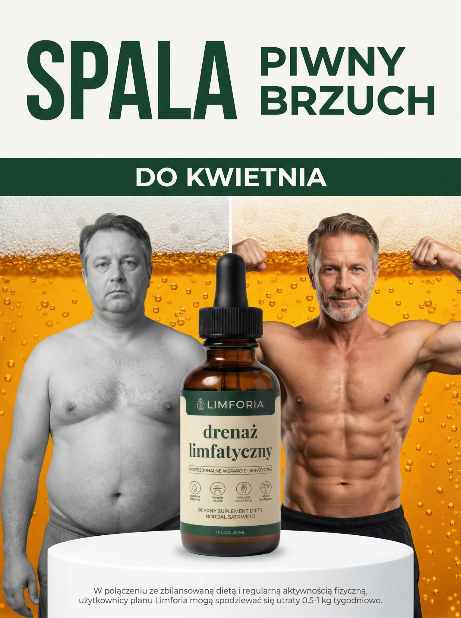 Lek. Marta Sonewska Facebook ad: Pozbądź się piwnego brzucha