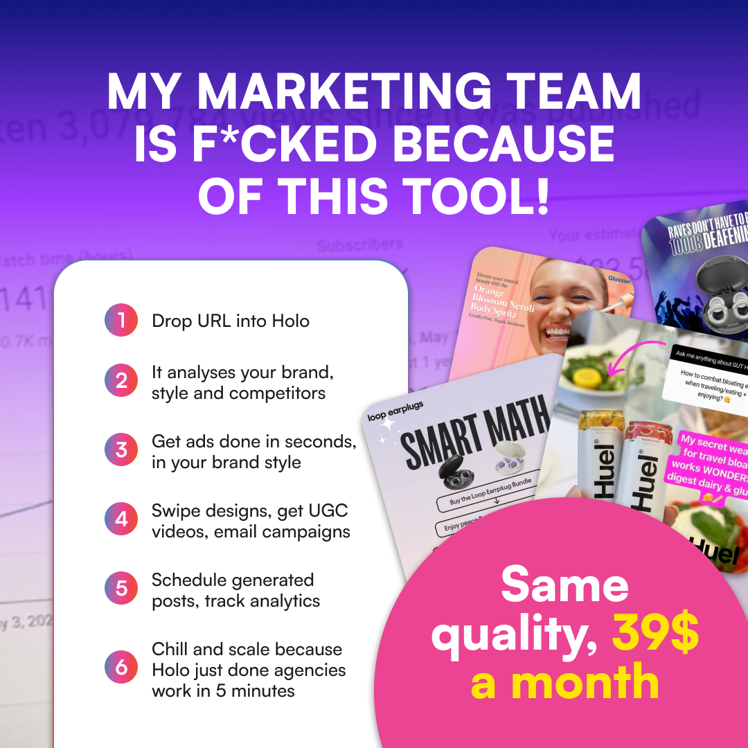 Holo Facebook ad