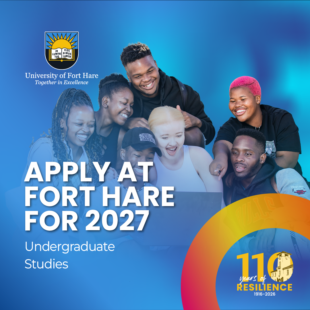 University of Fort Hare Facebook ad: University of Fort Hare Applications now open until…
