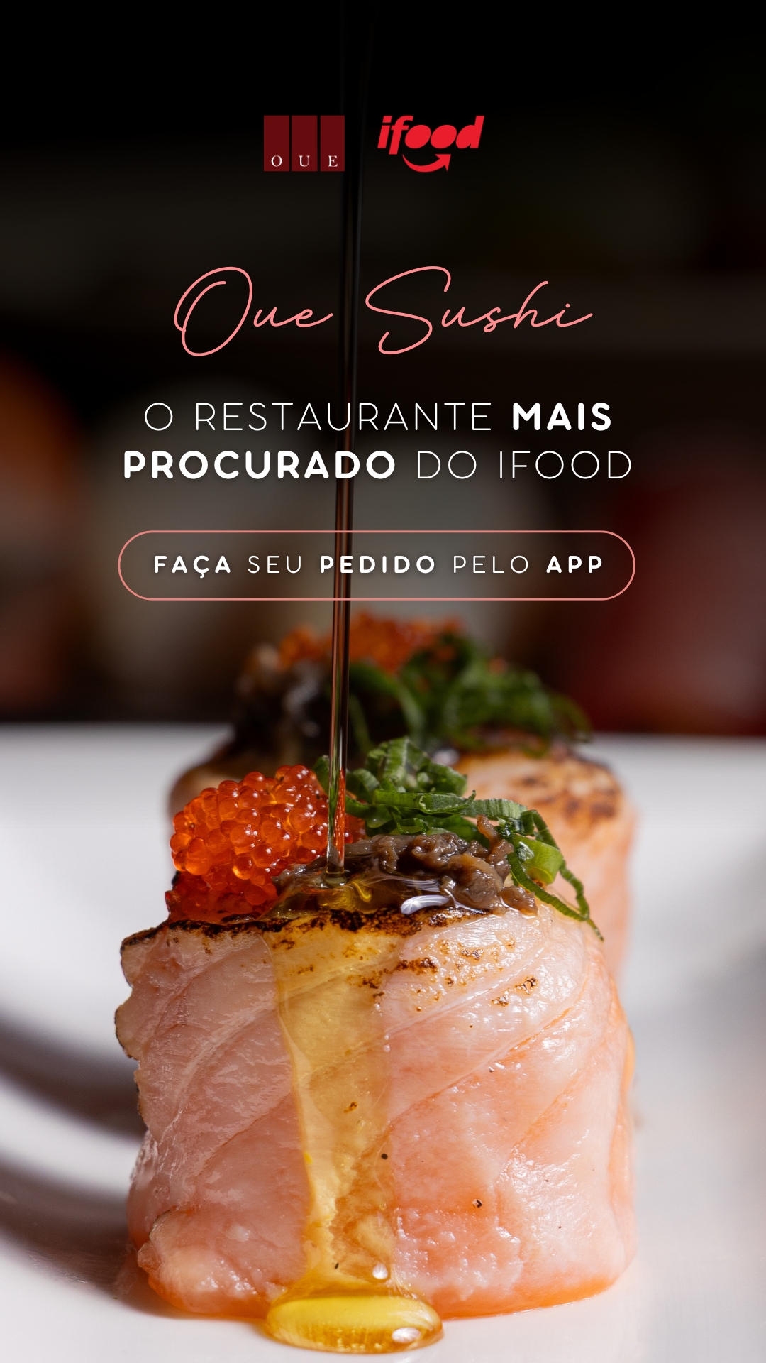 OUE Sushi Facebook ad: Oue Berrini | SAO PAULO | iFood