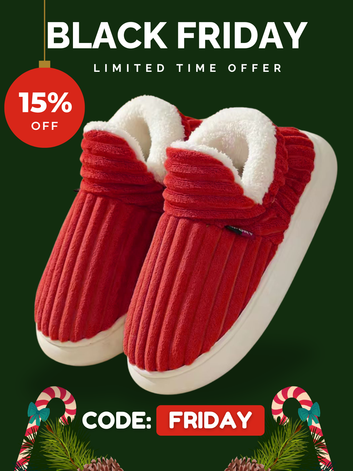 PLUFFI Slippers Facebook ad: Pssst… You’re getting EARLY ACCESS to our Black…