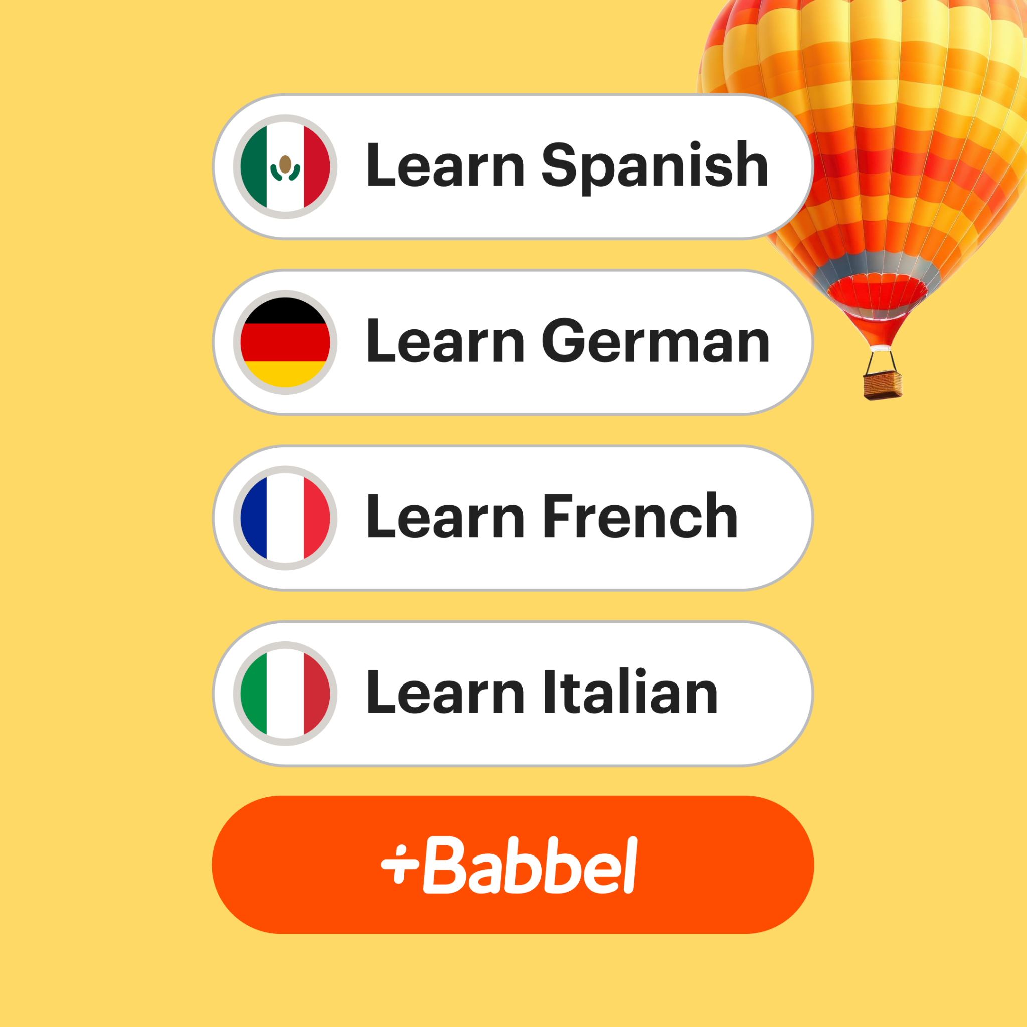 Babbel Facebook ad