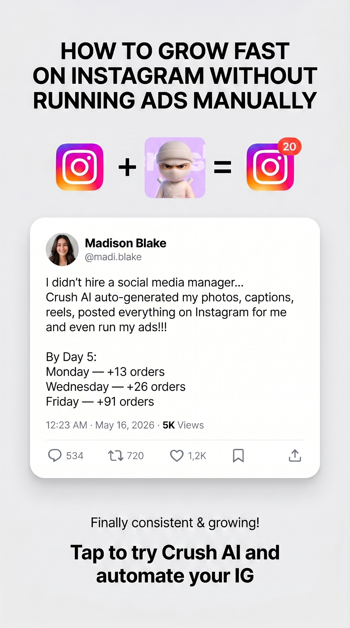 trycrush.ai Facebook ad