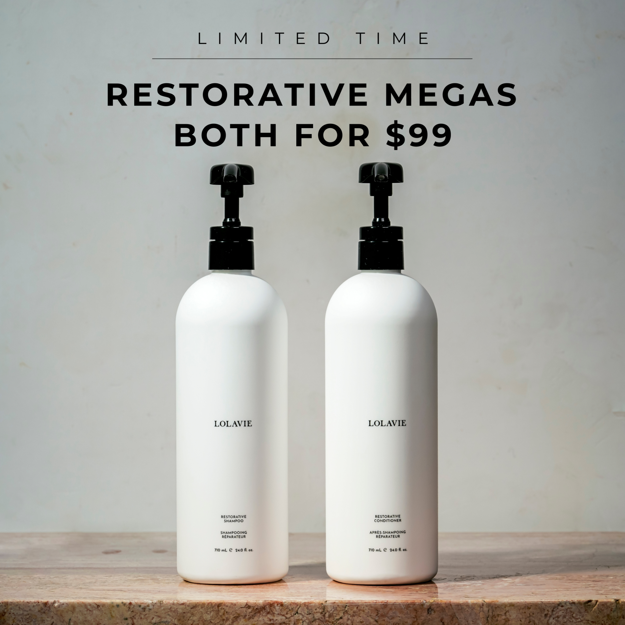 LolaVie Facebook ad: Save $29 on Restorative Megas!
