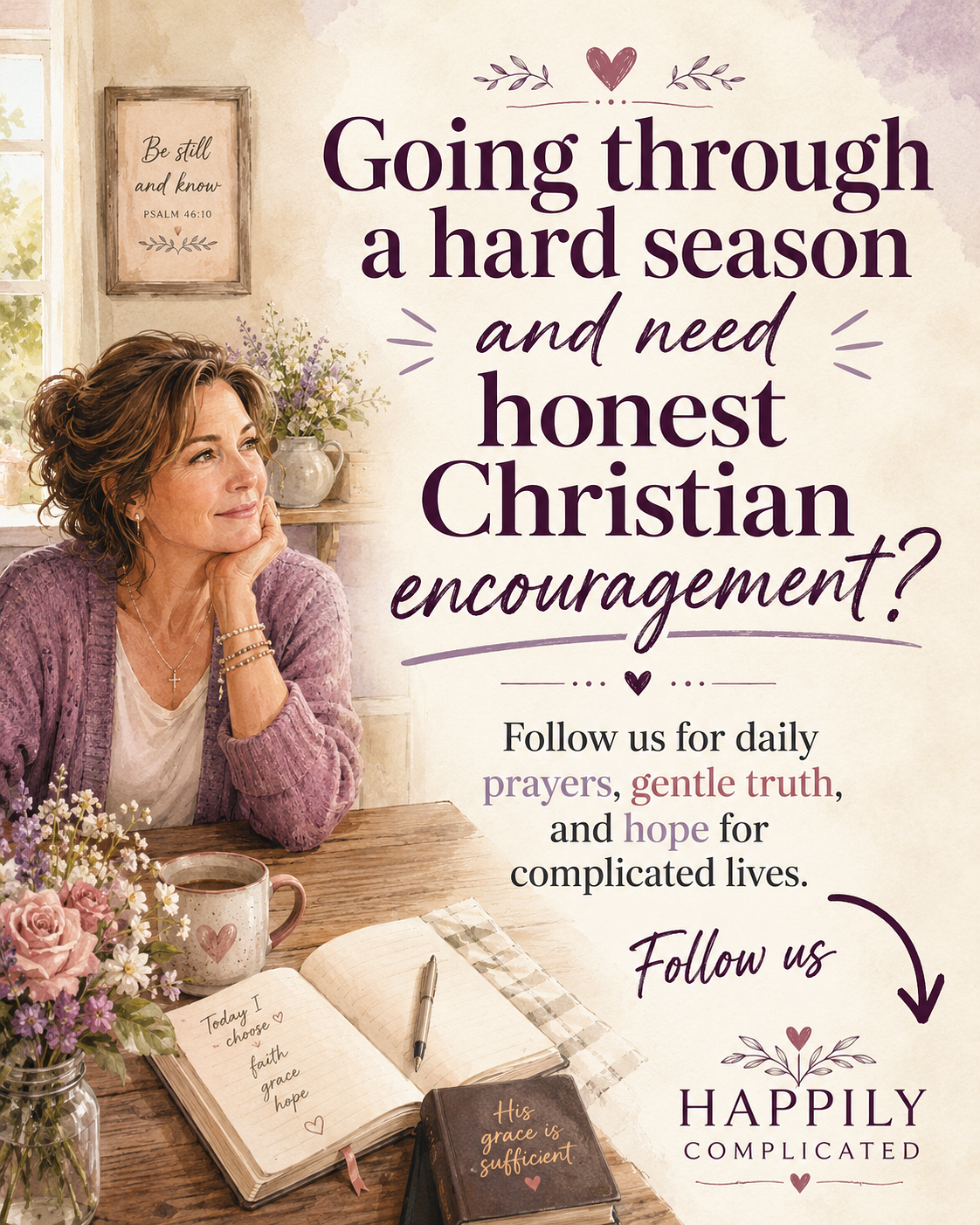 Happily Complicated Facebook ad: You’ve carried enough in silence.