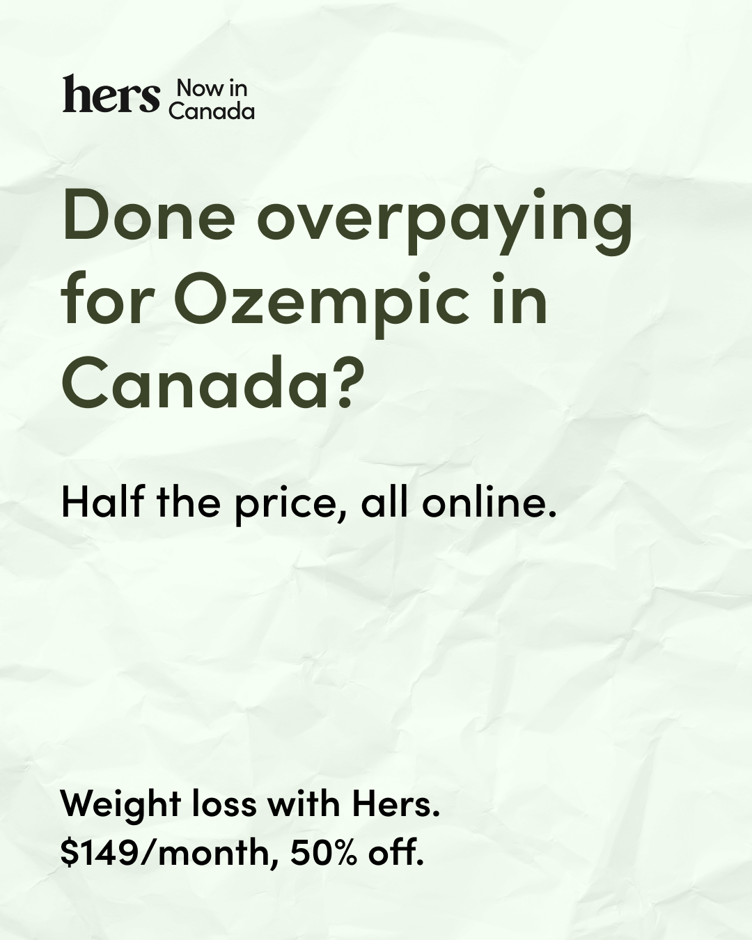 Hers Facebook ad