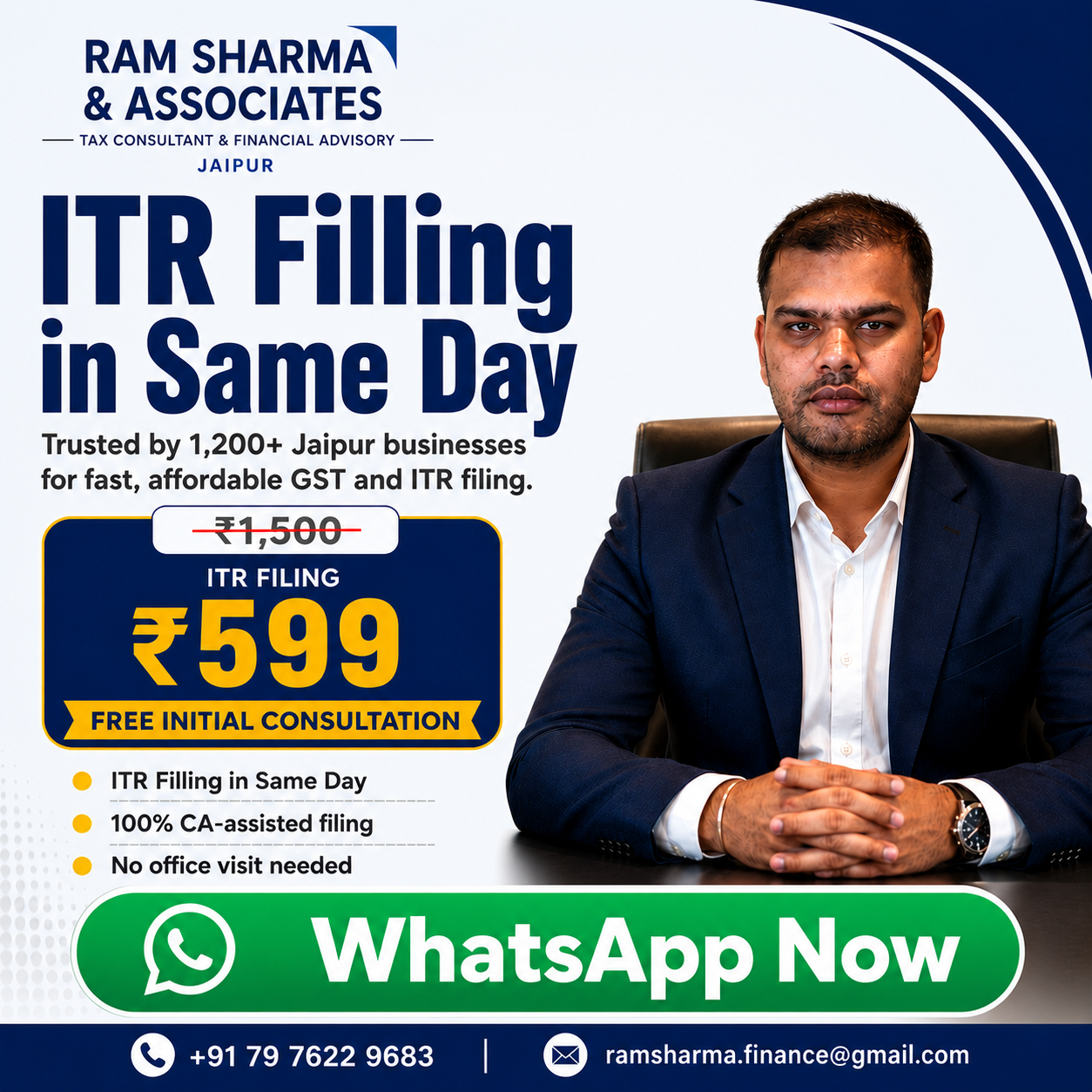 Ram Sharma & Associates Facebook ad