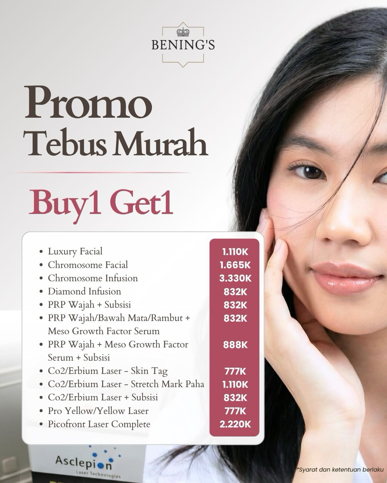 Benings Clinic Cilegon Facebook ad: May-ke it yours!