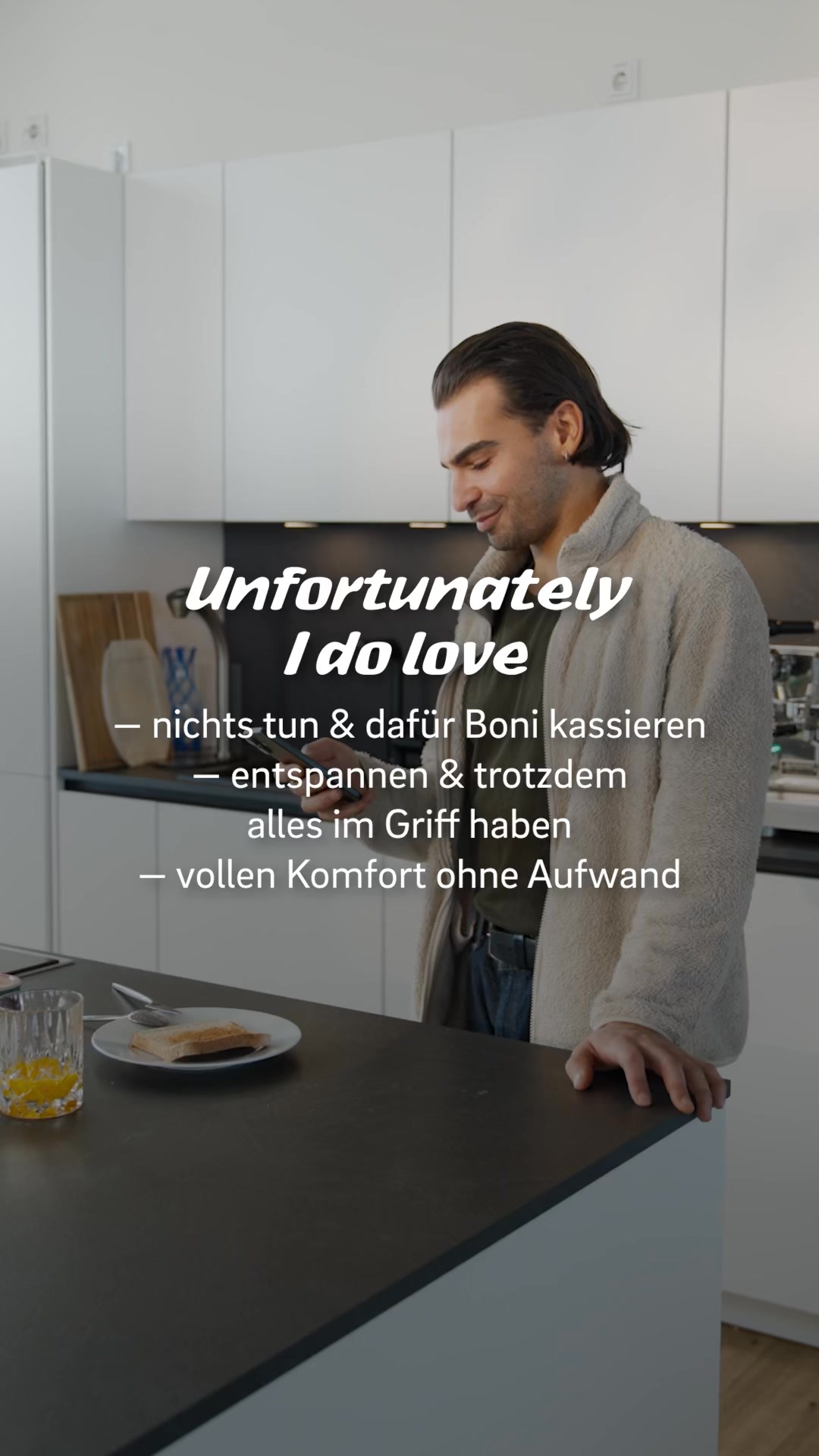 e.on Facebook ad: Energieeffizienz auf Knopfdruck.
