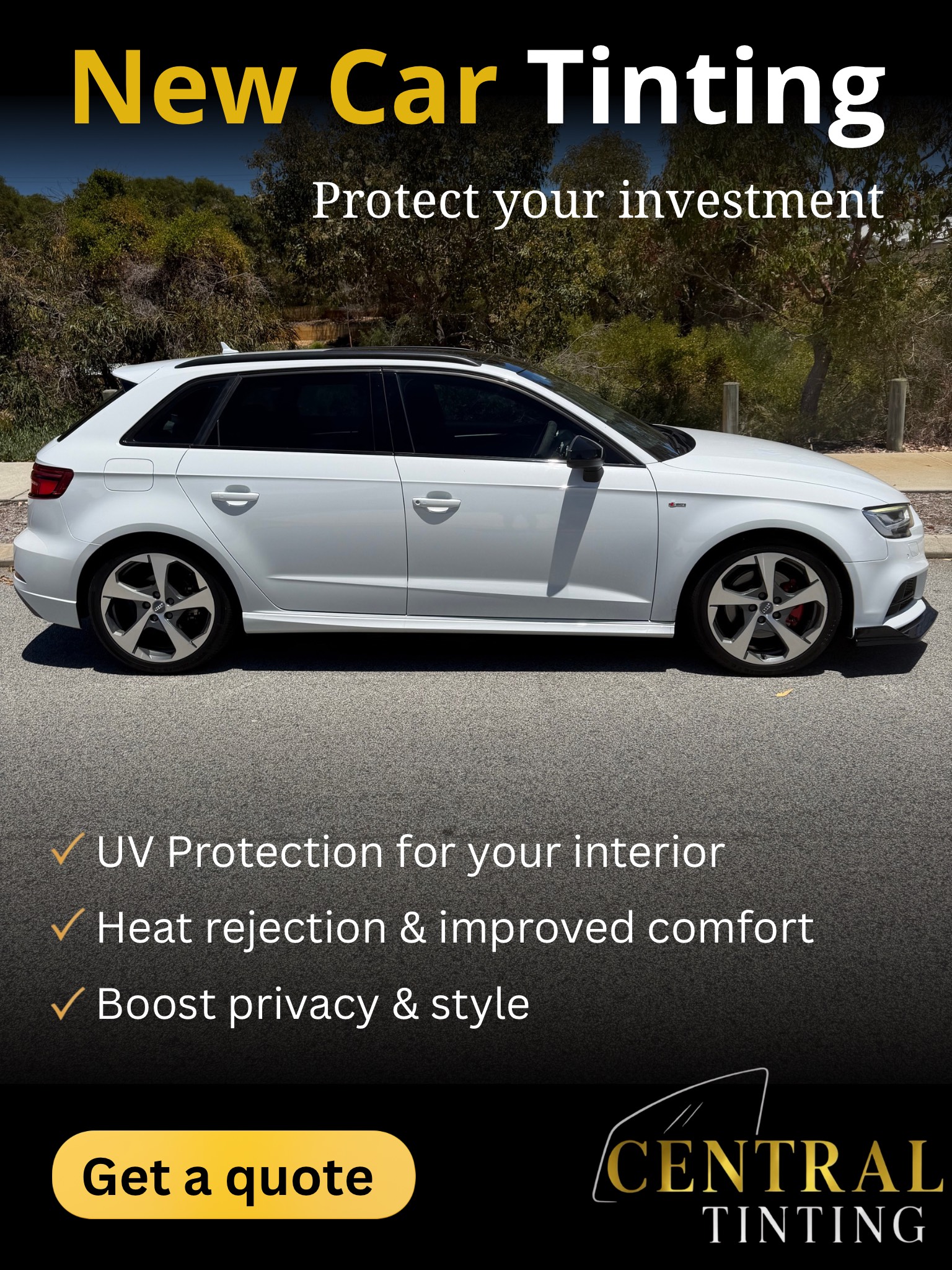 Central Tinting Facebook ad from Mar 30, 2026