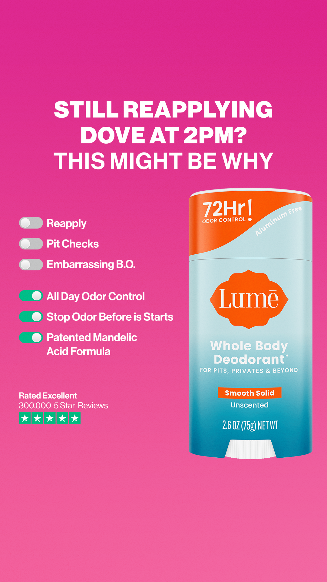 Lume Deodorant Facebook ad